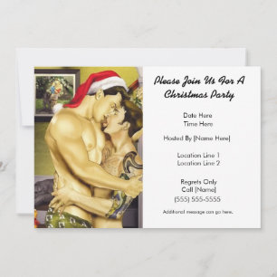 Invitations de parties personnalisées père Noël Ki