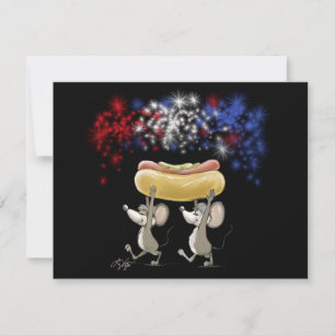 Invitations de pique-nique 4 juillet Nuit de Mic e