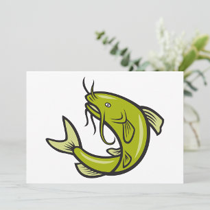 Invitations de poisson vert