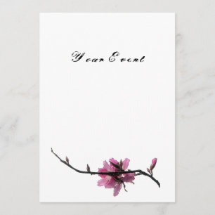 Invitations de printemps zen/flore orientale