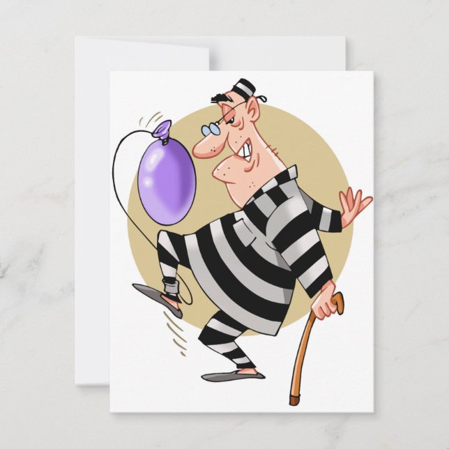 Invitations de prisonnier de bande dessinée (Devant)