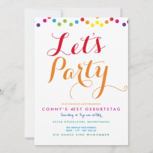 invitations de rassemblement décontracté couleurs