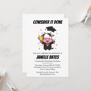 invitations de remise de diplômes modernes et tend