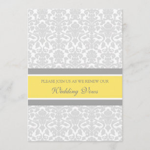 Invitations de renouvellement Vow de Lemon Grey Ma
