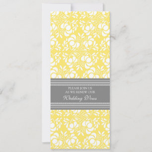 Invitations de renouvellement Vow de Lemon Grey Ma
