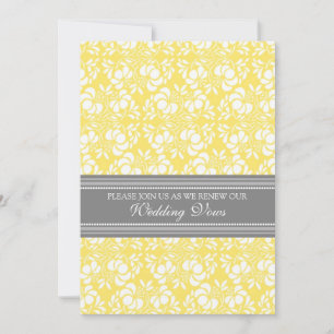 Invitations de renouvellement Vow de Lemon Grey Ma
