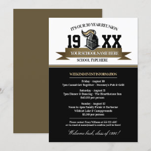 Invitations de réunion de classe de bannière Masco