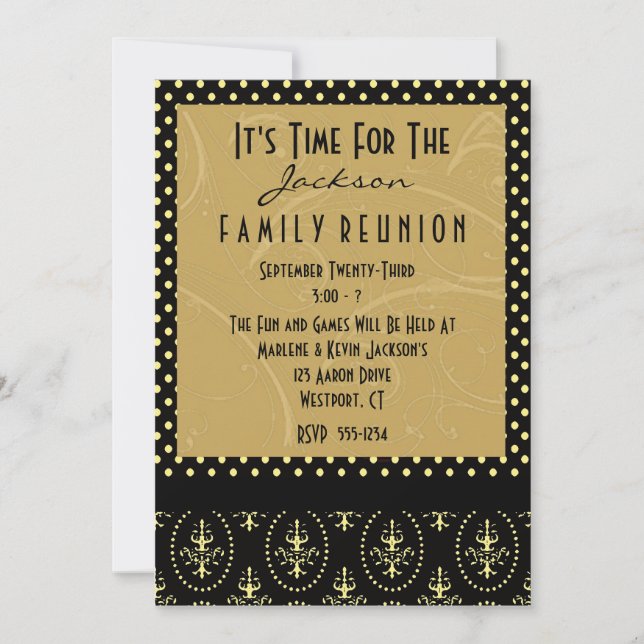 Invitations de réunion familiale (Devant)
