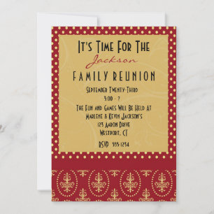 Invitations de réunion familiale