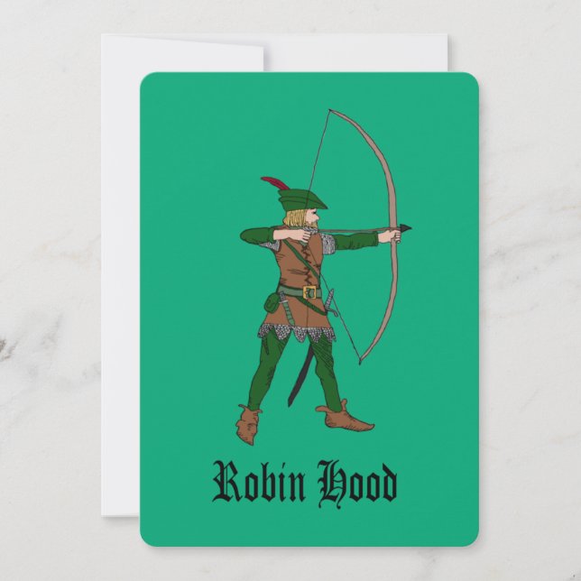 Invitations de Robin Hood Party (Devant)