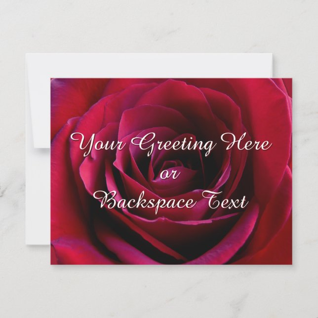 Invitations de roses Cartes RSVP Roses personnalis (Devant)