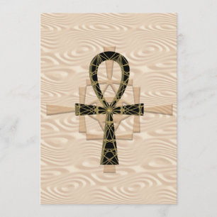 Invitations de sable d'Ankh