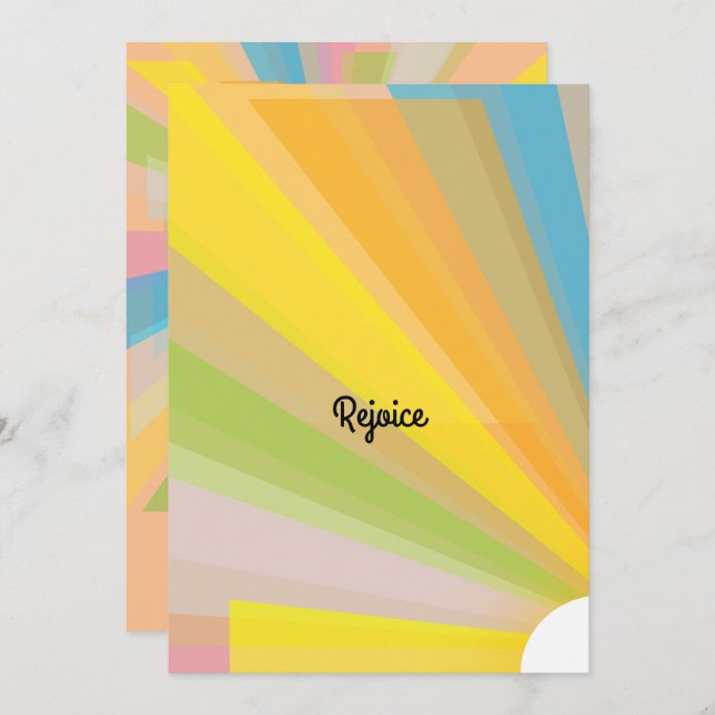 Invitations de service de pâques Sunrise (Devant / Derrière)