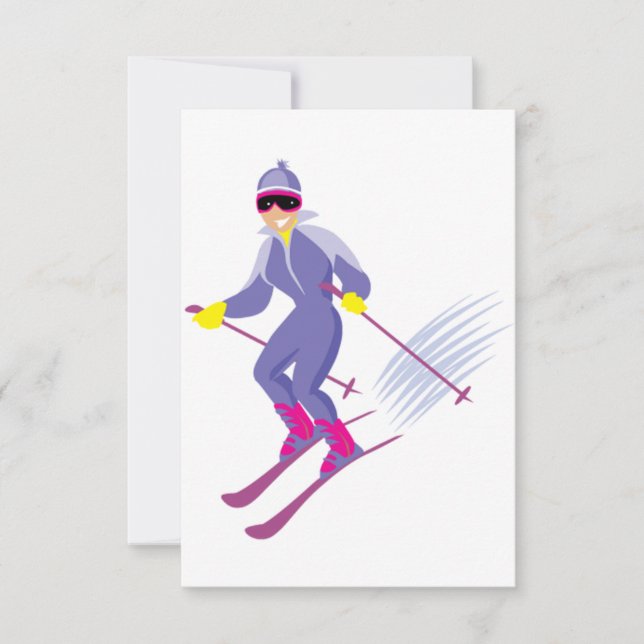 Invitations de ski (Devant)