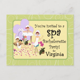Invitations de Spas de la soirée de bachelorette p
