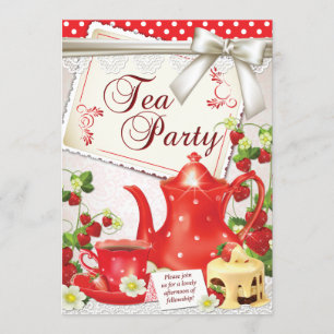 Invitations de Tea Party