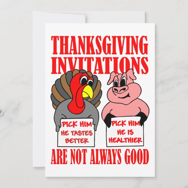 INVITATIONS DE THANKSGIVING (Devant)