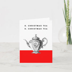 Invitations de thé de Noël