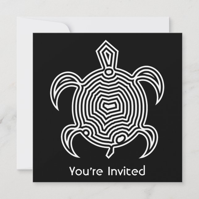 Invitations de tortue de labyrinthe (Devant)