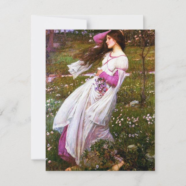 Invitations de Windflower de Waterhouse (Devant)