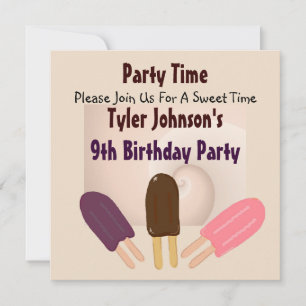 Invitations de Yummy Popsicle