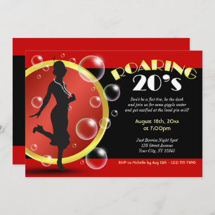 Invitations d'eau gigantesques de la fille de Flap