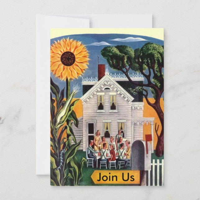 Invitations Décontractées de la famille d'occasion (Devant)