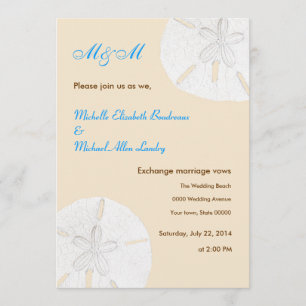 Invitations décontractées de mariage du dollar de