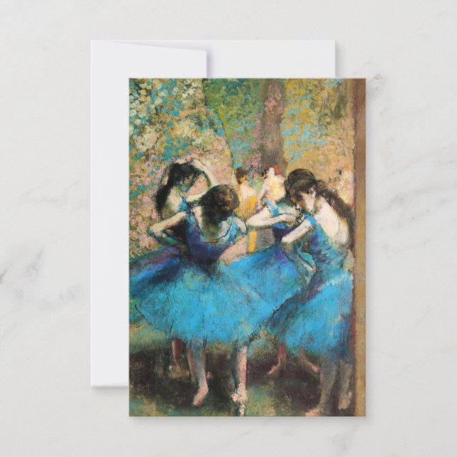 Invitations Degas Blue Dancers (Devant)