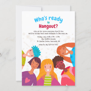 Invitations d'enfants souriants