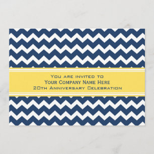 Invitations d'entreprise de fête d'anniversaire