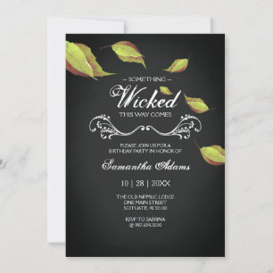 Invitations d'Halloween adulte Costume fête violet