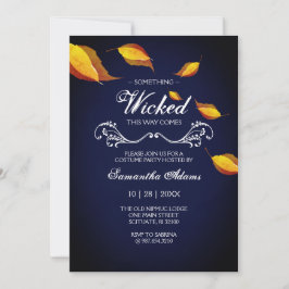 Invitations d'Halloween Adulte Costume Party