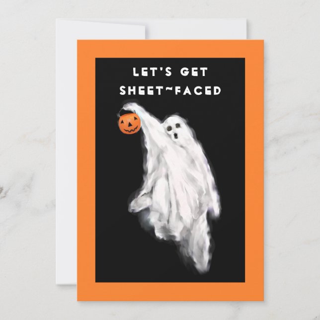 Invitations d'Halloween pour adultes (Devant)