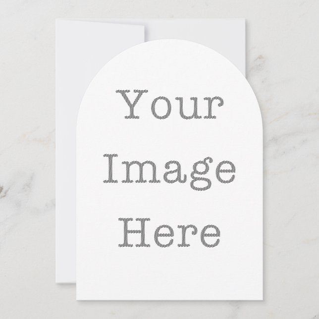 Invitations Die-Cut Personnalisées - Carte Formes  (Devant)
