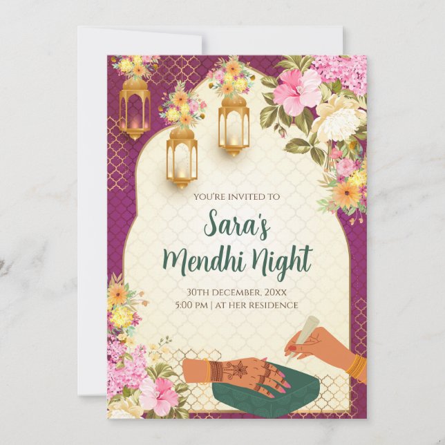 Invitations Digital Dholki et invitations Digital  (Devant)