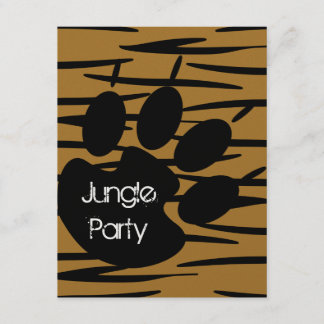 Invitations d'impression de tigre