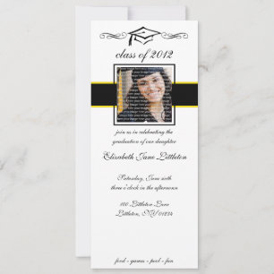 Invitations d'inscription à l'école Black & Gold