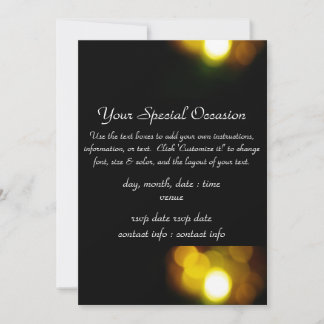 Invitations d'or Christmas Lights