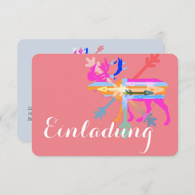 Invitations d'orignal (Devant / Derrière)