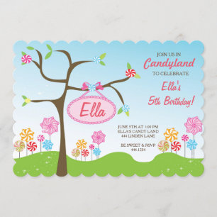 Invitations douces de fête d'anniversaire de
