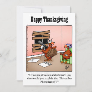 Invitations drôle d'Humour de Thanksgiving