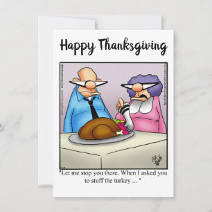 Invitations drôle d'Humour de Thanksgiving