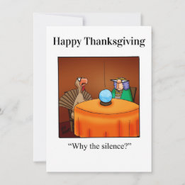 Invitations drôle d'Humour de Thanksgiving