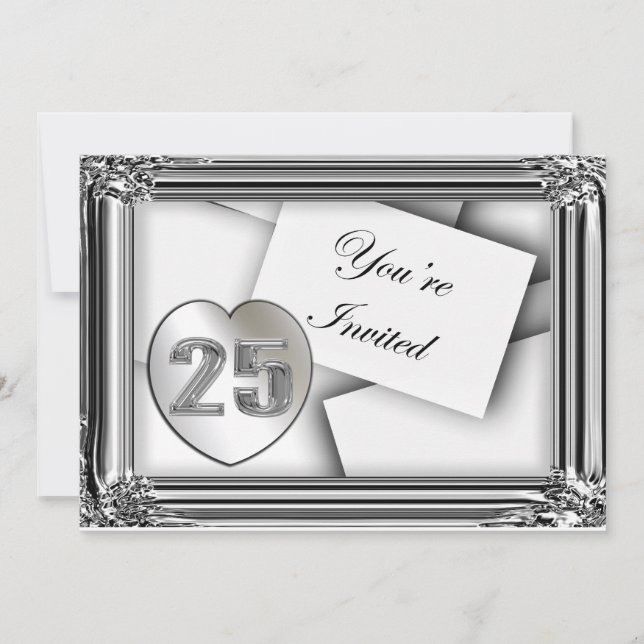 Invitations du 25e anniversaire (Devant)