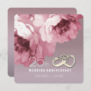 Invitations du 25e anniversaire du Mariage