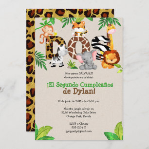 Invitations du 2ème anniversaire de la Jungle - Es