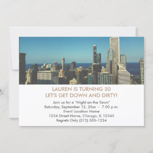 Invitations du 30e anniversaire de Chicago