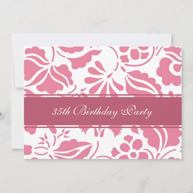 Invitations du 35e anniversaire de la fête de Flor (Devant)