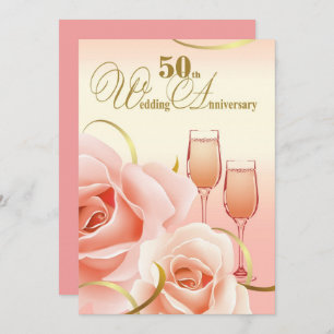 Invitations du 50e anniversaire du Mariage